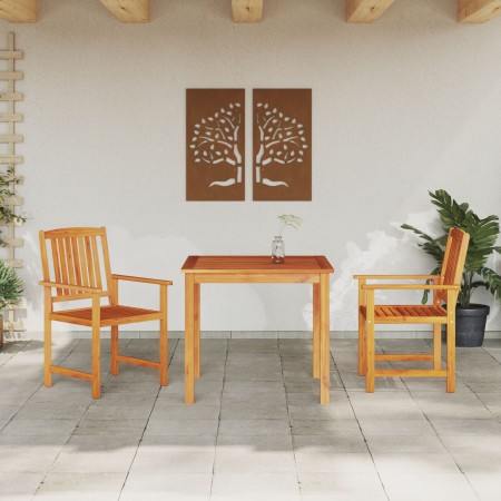 Juego de Comedor de Jardín de 3 Piezas de Madera Sólida de Acacia de , Mesas de jardín - Ref: Foro24-3375684, Precio: 263,55 ...