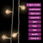 Guirnalda de luces globos 8 funciones 40m 400 LED blanco cálido en Decoración Festiva y Estacional | Comprar online en Foru.es