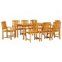 Juego de Comedor de Jardín de 7 Piezas de Madera Sólida de Acacia de , Mesas de jardín - Ref: Foro24-3375686, Precio: 636,39 ...
