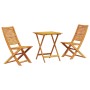 Conjunto de Bistro Plegable de 3 Piezas de Madera de Acacia Sólida de , Mesas de jardín - Ref: Foro24-3375690, Precio: 180,16...