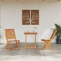 Conjunto de Bistro Plegable de 3 Piezas de Madera de Acacia Sólida de , Mesas de jardín - Ref: Foro24-3375690, Precio: 180,16...