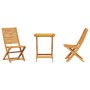 Conjunto de Bistro Plegable de 3 Piezas de Madera de Acacia Sólida de , Mesas de jardín - Ref: Foro24-3375690, Precio: 180,16...