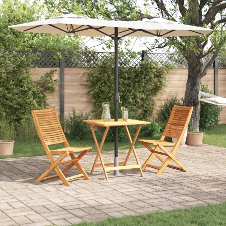 Conjunto de Bistro Plegable de 3 Piezas de Madera Sólida de Acacia de de , Mesas de jardín - Ref: Foro24-3375696, Precio: 188...