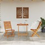 Conjunto de Bistro Plegable de 3 Piezas de Madera Sólida de Acacia de de , Mesas de jardín - Ref: Foro24-3375696, Precio: 188...