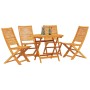 Juego de Comedor de Jardín de 5 Piezas de Madera de Acacia Maciza de , Mesas de jardín - Ref: Foro24-3375700, Precio: 327,27 ...