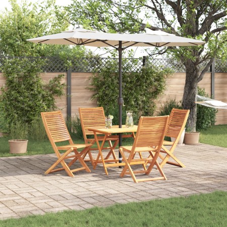 Juego de Comedor de Jardín de 5 Piezas de Madera Sólida de Acacia de , Mesas de jardín - Ref: Foro24-3375702, Precio: 338,11 ...