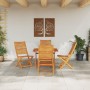 Juego de Comedor de Jardín de 5 Piezas de Madera Sólida de Acacia de , Mesas de jardín - Ref: Foro24-3375702, Precio: 338,11 ...