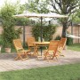 Juego de Comedor de Jardín de 5 Piezas de Madera Sólida de Acacia de , Mesas de jardín - Ref: Foro24-3375708, Precio: 366,97 ...