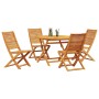 Juego de Comedor de Jardín de 5 Piezas de Madera Sólida de Acacia de , Mesas de jardín - Ref: Foro24-3375708, Precio: 366,97 ...
