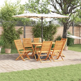 Juego de Comedor de Jardín de 7 Piezas de Madera Sólida de Acacia de , Mesas de jardín - Ref: Foro24-3375711, Precio: 462,75 ...