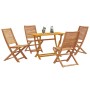 Conjunto de Comedor de Jardín de 5 Piezas Madera Maciza Acacia de , Sillas de jardín - Ref: Foro24-3375762, Precio: 294,28 €,...