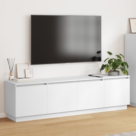 Cabinet para TV con LED Blanco 180x38x49 cm Madera elaborada de , Muebles TV - Ref: Foro24-3376144, Precio: 166,64 €, Descuen...