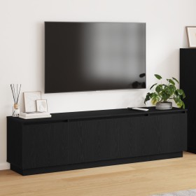 mueble para TV con LED Negro Roble 180x38x49 cm Madera elaborada de , Muebles TV - Ref: Foro24-3376145, Precio: 163,91 €, Des...
