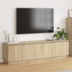 Mueble de TV con LED Roble Sonoma 180x38x49 cm Madera elaborada de , Muebles TV - Ref: Foro24-3376146, Precio: 152,12 €, Desc...