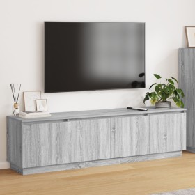 Armario para TV con LED Gris Sonoma 180x38x49 cm Madera Elaborada de , Muebles TV - Ref: Foro24-3376149, Precio: 156,92 €, De...