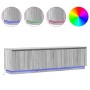 Armario para TV con LED Gris Sonoma 180x38x49 cm Madera Elaborada de , Muebles TV - Ref: Foro24-3376149, Precio: 156,92 €, De...