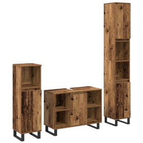 Comprar Juego de Muebles de Baño 3 Piezas Madera