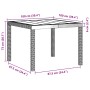 Juego de Comedor de Jardín de 5 Piezas con Cojines Marrón Polirratán de , Mesas de jardín - Ref: Foro24-3378539, Precio: 233,...