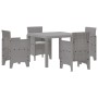 Juego de Comedor de Jardín de 5 Piezas con Cojines Gris Claro | Foro24.es | Tu tienda online para hogar, jardín y más Foro24.es