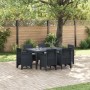 Conjunto de Comedor de Jardín de 7 Piezas con Cojines Poliratán Antracita | Foro24.es | Tu tienda online para hogar, jardín y más Foro24.es