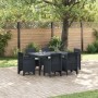 Juego de Comedor de Jardín de 7 Piezas con Cojines de Poliratán Antracita de , Mesas de jardín - Ref: Foro24-3378556, Precio:...