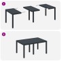 Juego de Comedor de Jardín de 7 Piezas con Cojines de Poliratán Antracita de , Mesas de jardín - Ref: Foro24-3378556, Precio:...