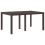 Juego de Comedor de Jardín de 7 Piezas con Cojines Marrón de Ratán Sintético de , Mesas de jardín - Ref: Foro24-3378558, Prec...