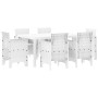 Conjunto de Comedor de Jardín de 7 Piezas Blancas de Ratán de , Mesas de jardín - Ref: Foro24-3378562, Precio: 332,74 €, Desc...