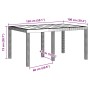 Juego de Comedor de Jardín de 7 Piezas con Cojines Blancos de Poliratán de , Mesas de jardín - Ref: Foro24-3378564, Precio: 3...