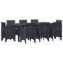 Conjunto de Comedor de Jardín de 9 Piezas con Cojines Anthracite Poliratán de , Mesas de jardín - Ref: Foro24-3378573, Precio...