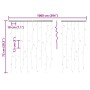 Cortina luces carámbano 10m 400 LED blanco frío 8 funciones en Decoración Festiva y Estacional | Comprar online en Foru.es