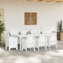 Juego de Comedor de Jardín de 9 Piezas Blanco Poliratán | Foro24.es | Tu tienda online para hogar, jardín y más Foro24.es