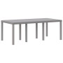 Juego de Comedor de Jardín de 9 Piezas con Cojines de Ratán Sintético Gris Claro de , Mesas de jardín - Ref: Foro24-3378589, ...