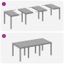 Juego de Comedor de Jardín de 9 Piezas con Cojines de Ratán Sintético Gris Claro de , Mesas de jardín - Ref: Foro24-3378589, ...