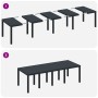 Conjunto de Comedor de Jardín de 11 Piezas con Cojines Antracita Poliratán de , Mesas de jardín - Ref: Foro24-3378593, Precio...