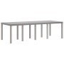 Conjunto de Comedor de Jardín de 11 Piezas con Cojines de Ratán Sintético Gris Claro de , Mesas de jardín - Ref: Foro24-33786...