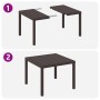 Conjunto de Comedor de Jardín de 3 Piezas con Cojines de Rattan Poliéster Marrón de , Mesas de jardín - Ref: Foro24-3378679, ...