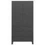 Armario industrial de metal gris antracita 90x50x180 cm de vidaXL, Armarios roperos - Ref: Foro24-339615, Precio: 471,97 €, D...