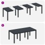Juego de Comedor Jardín de 7 Piezas con Cojines Antracita Poliratán de , Mesas de jardín - Ref: Foro24-3378713, Precio: 390,6...