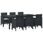 Juego de comedor de jardín de 7 piezas con cojines antracita Polirratán de , Mesas de jardín - Ref: Foro24-3378716, Precio: 3...
