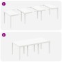 Juego de Comedor de Jardín de 7 Piezas con Cojines Blanco Poliratán de , Mesas de jardín - Ref: Foro24-3378724, Precio: 385,8...