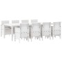 Conjunto de Comedor de Jardín de 9 Piezas con Cojines Gris Claro de Poliratán de , Mesas de jardín - Ref: Foro24-3378749, Pre...