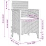 Conjunto de Comedor de Jardín de 9 Piezas con Cojines Gris Claro de Poliratán de , Mesas de jardín - Ref: Foro24-3378749, Pre...