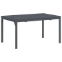 Conjunto de Muebles para Pasillo de 9 Piezas Acero Antracita, Mesa de Jardín Extensible Antracita (140-210)x90x73 cm Acero de...