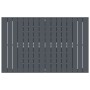 Conjunto de Muebles para Pasillo de 9 Piezas Acero Antracita, Mesa de Jardín Extensible Antracita (140-210)x90x73 cm Acero de...