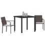 Set de comedor exterior de 3 piezas con cojines - Ratán marrón de , Sillas de jardín - Ref: Foro24-3379044, Precio: 183,51 €,...