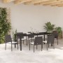 Juego de Comedor de Jardín de 7 Piezas con Cojines de Ratán Sintético Marrón de , Sillas de jardín - Ref: Foro24-3379049, Pre...