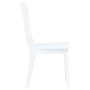 Sillas de comedor 6 unidades madera maciza de caucho blanco en Sillas de comedor | Comprar online en Foru.es