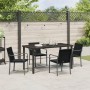 Juego de Comedor de Jardín de 5 Piezas con Cojines de Rattan Negro | Foro24.es | Tu tienda online para hogar, jardín y más Foro24.es