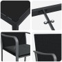 Conjunto de comedor de jardín de 7 piezas de  con cojines de ratán sintético negro | Foro24.es | Tu tienda online para hogar, jardín y más Foro24.es
